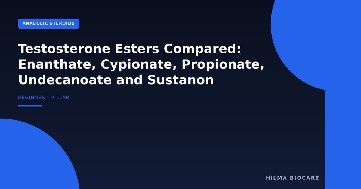 Testosterone Esters Compared: Enanthate, Cypionate, Propionate, Undecanoate and Sustanon