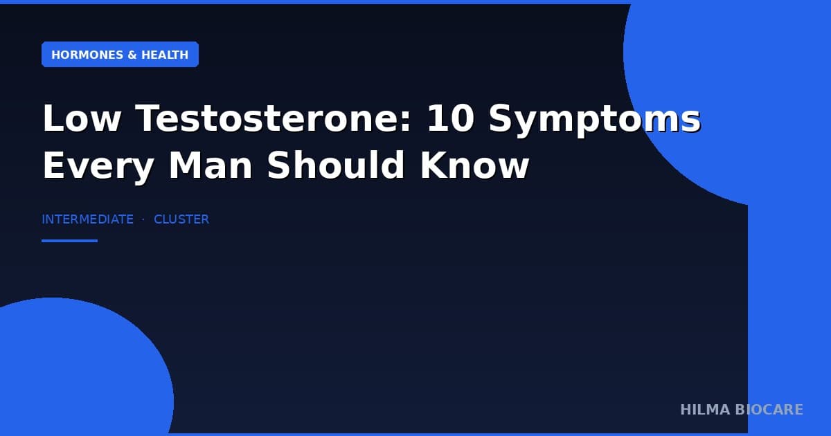 Low Testosterone Symptoms in Men: 10 Signs to Know